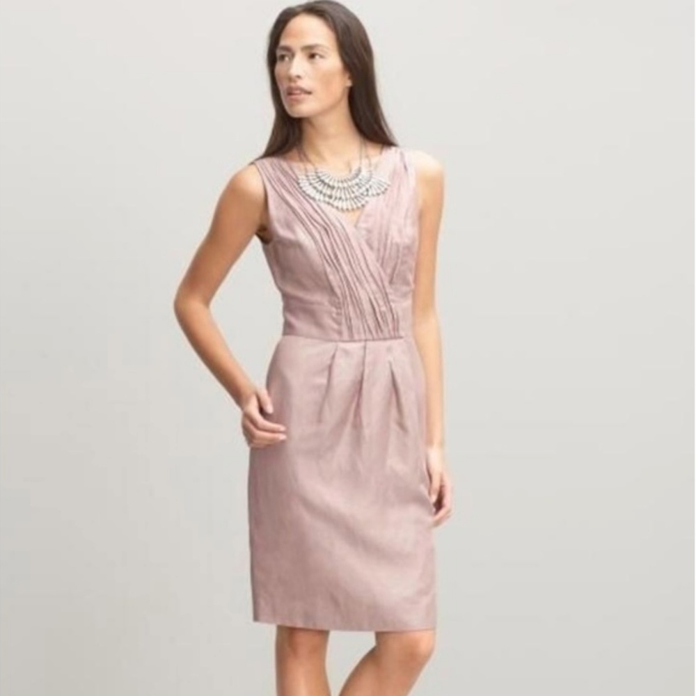 New NWT Banana Republic Bianca Sheath Dress Mauve
